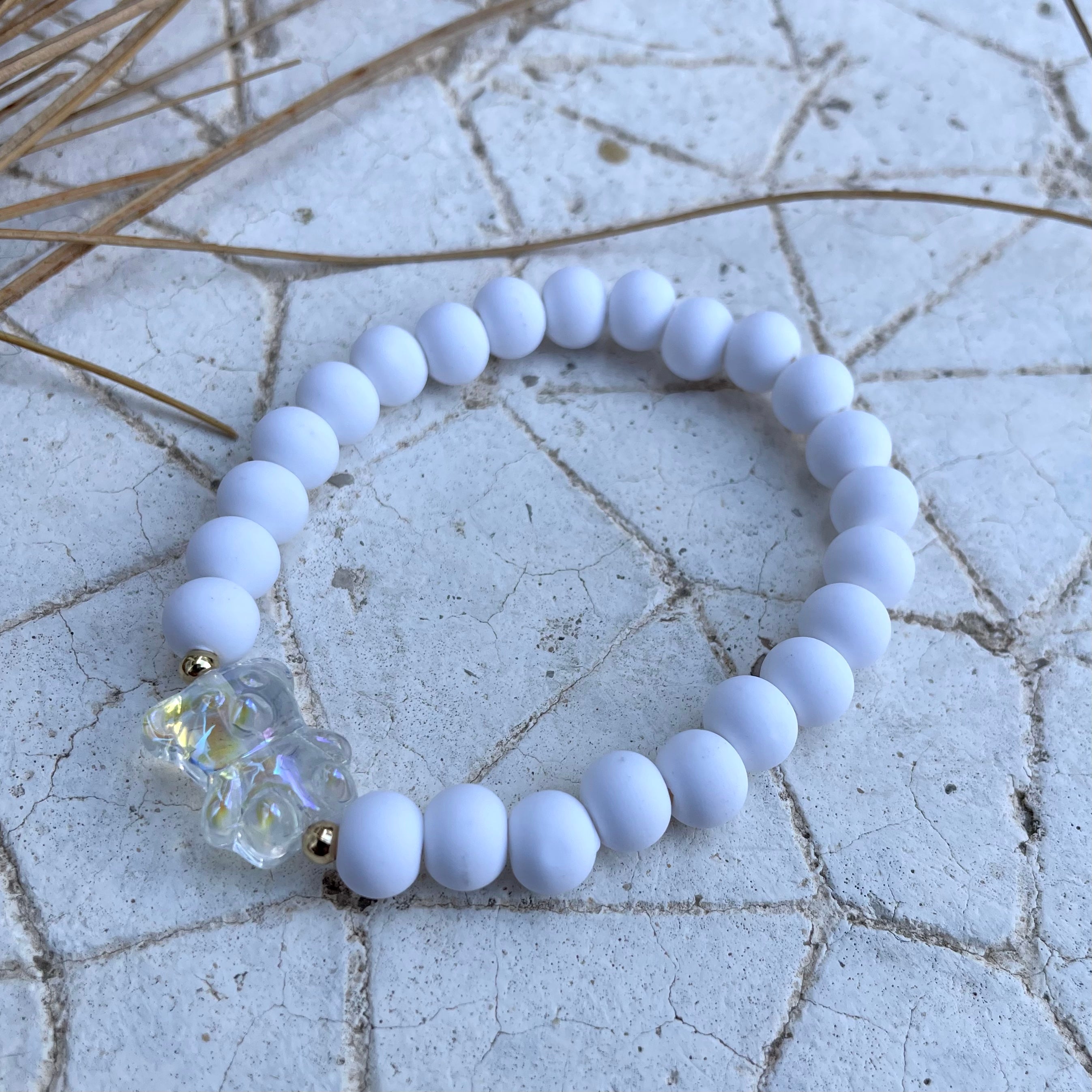 Bracelet ourson blanc